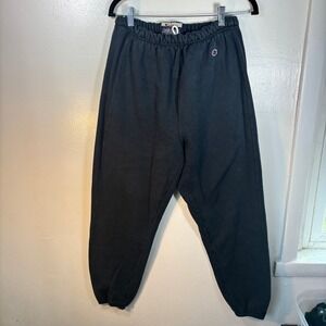 Vtg Champion Premium Reverse Weave Sweatpants Mens Sz M Black Joggers Streetwear